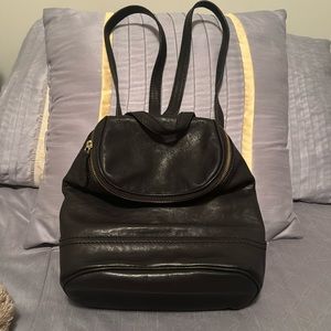 Black Frye leather backpack